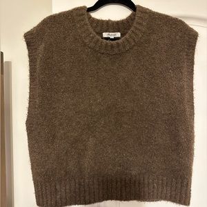 Bouclé Madewell sweater vest